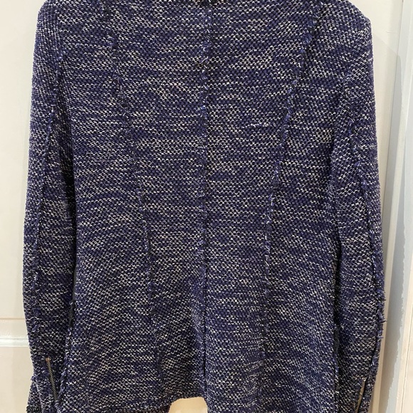 Rebecca Taylor navy cardigan blazer, size 2 - Picture 4 of 8
